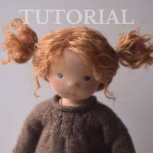 Tutoriel vidéo pour fabriquer une perruque de poupée, en utilisant une bande de mohair