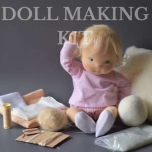 DOLL MAKING KIT FOR 13.5" WALDORF INSPIRED BABY DOLL